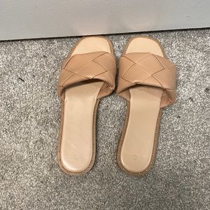 Beige sandal. Size 7 brand ZBY. Worn once